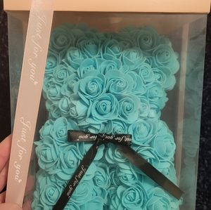Artifical Rose Bear Teddy Bear in gift box